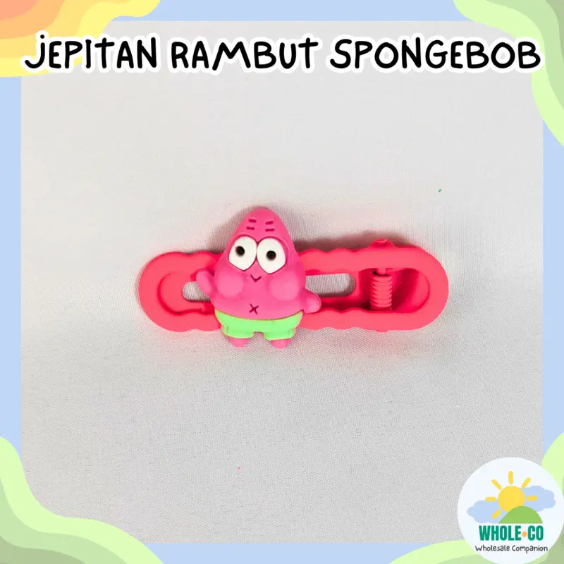 Jepitan Rambut Sponge Bob Squidward Patrick Lucu unik Imut Termurah Grosir COD 5
