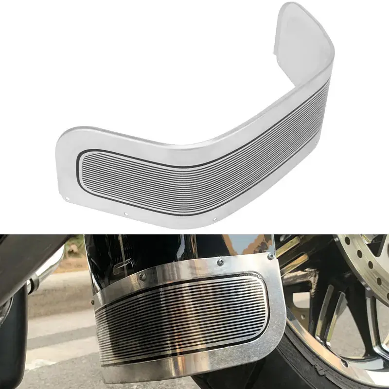 Motorcycle Front Fender Skirt Trim Cover For Harley Touring Road King Electra Glide Ultra Tri Glide FLHR FLHX Softail 1980-2013
