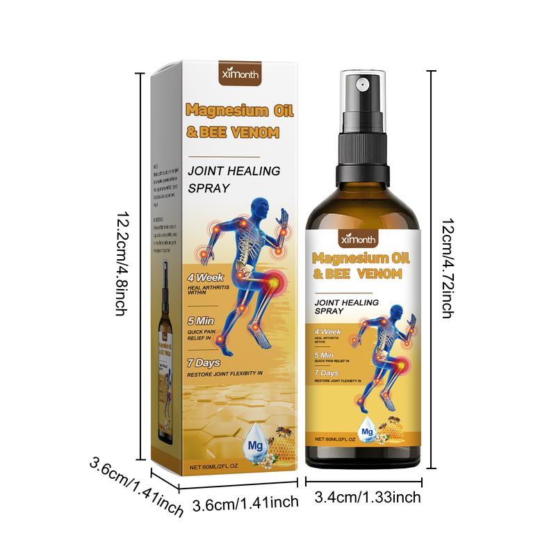 Product Introduction of 60 ml Magnesium Joint Spray,Magnesium Oil & Bee Venom Joint Healing Spray, for Muscle and Joint Recovery, Joint Care for Back&Shoulders&Muscle Pain Relief 14