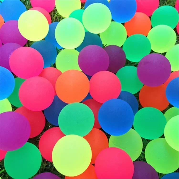 Product Introduction of 20pcs Multicolor Funny Toy Balls Mixed Bouncing Solid Floating Elastic Rubber Bounce Ball of Pinball Bouncy Toys for Kids 25mm 23