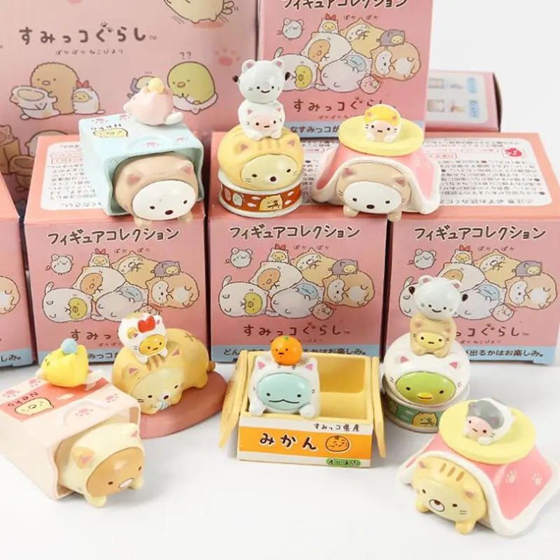 Mô Hình Chủ Đề Mèo Dễ Thương, Sumikko Gurashi, Đồ Trang Trí Để Bàn, Mô Hình Nhân Vật, Đồ Chơi hộp mù Thích Hợp Cho Bé Gái, Quà Sinh Nhật