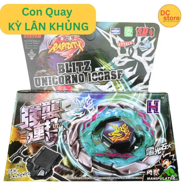 Con Quay Kỳ Lân 4D Blitz Unicorno 100RSF BB117 Cực Mạnh Cho Bé Yêu