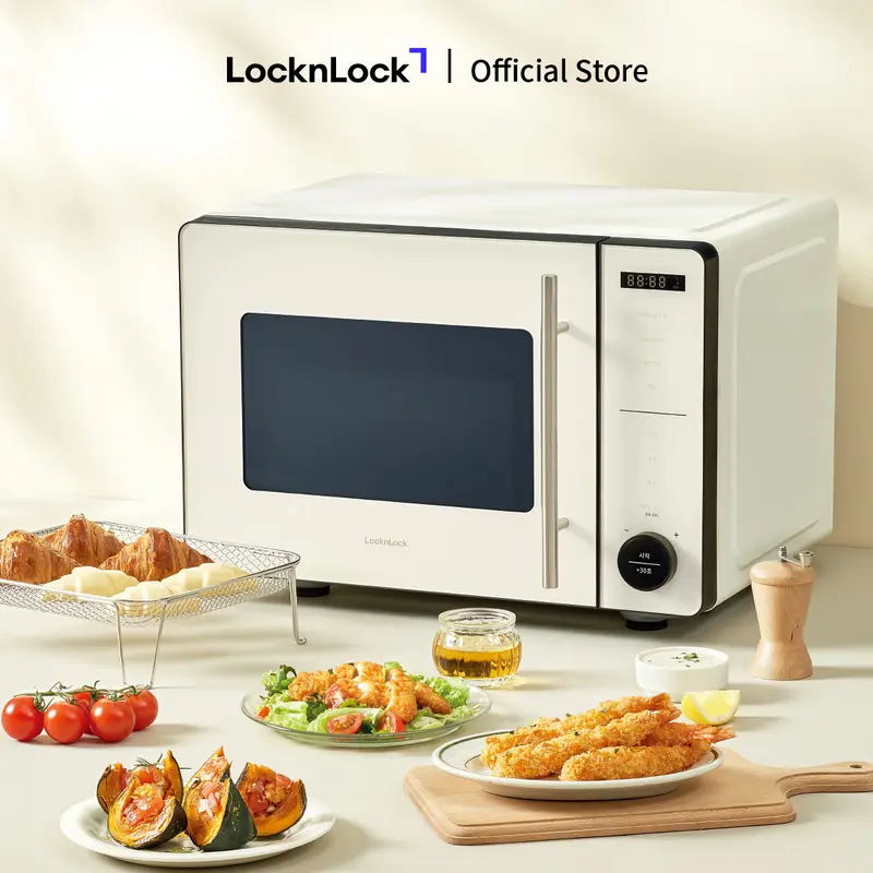 Lò chiên không dầu kết hợp lò vi sóng Locknlock Rangefryer EJF294IVY 1