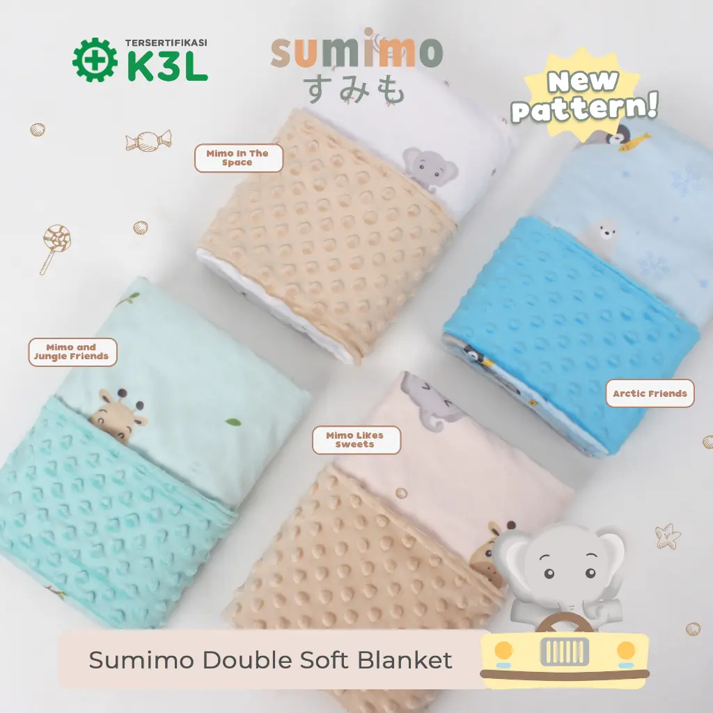 Sumimo Double Soft Newborn Blanket - selimut lembut bayi