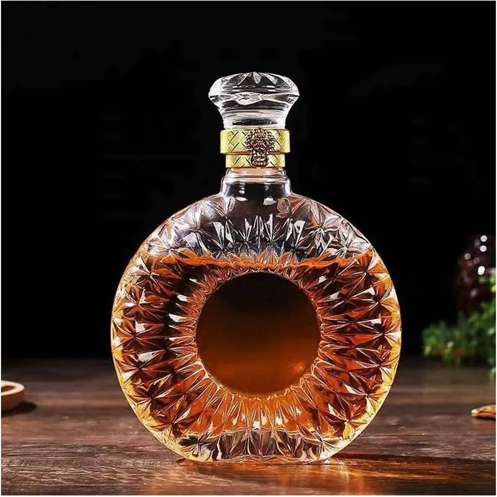 New Arrival Temkin Whisky Decanter Glass Bottle Liquor Scotch Luxury 700ml - C19 Premium
