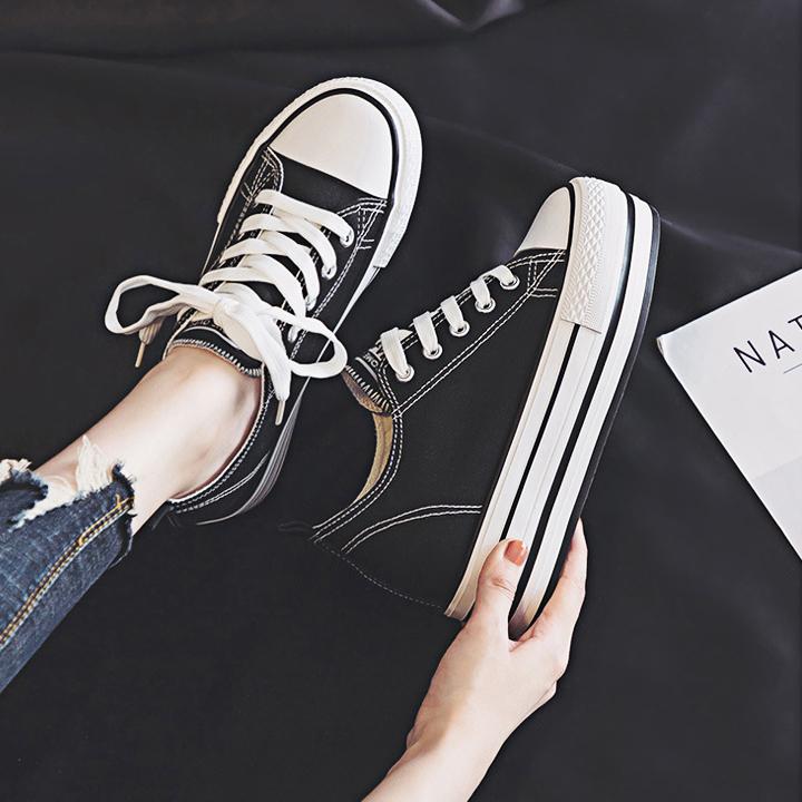 GIÀY Nữ BATA Vải Canvas ĐẾ ĐỘN 8CM PS269-1346 - Tăng 1 size nếu muốn đi thoải mái