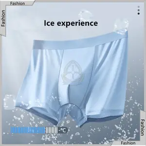 PAKET 6 PCS Celana Dalam Pria Boxer Ice Silk Yang Lagi Viral hitam spandex nyaman lembut NEXT LEVEL