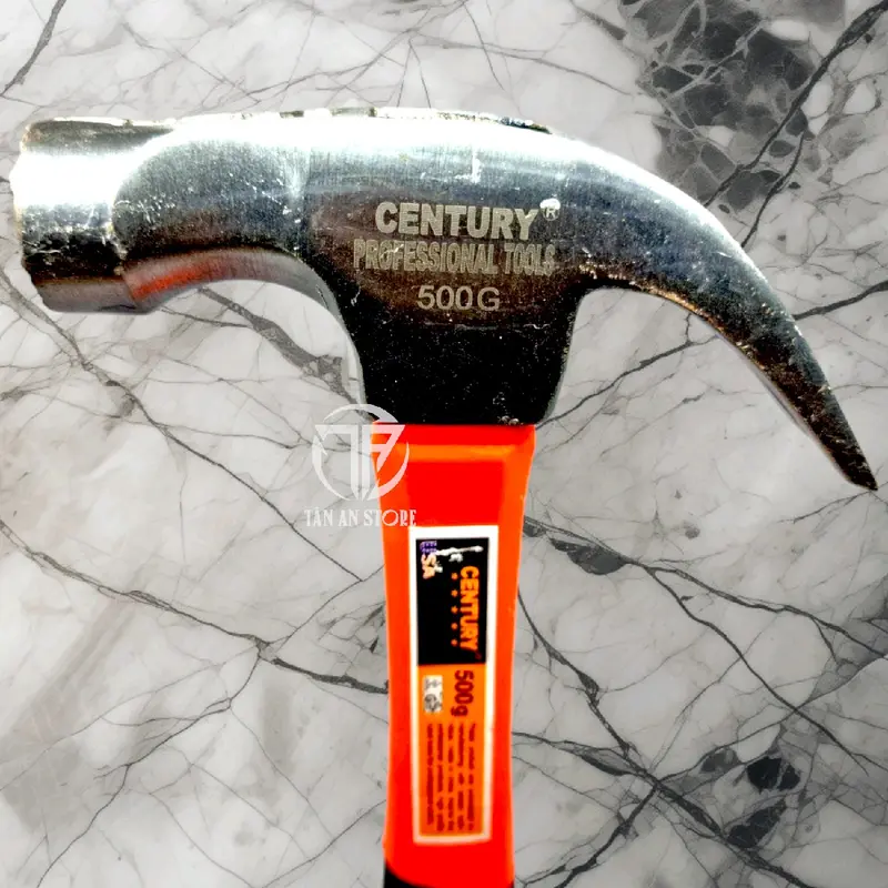 Búa nhổ đinh đa năng CENTURY vuông(350g)+tròn(500g). đầu búa cứng cáp, cán búa chắc chắn 0
