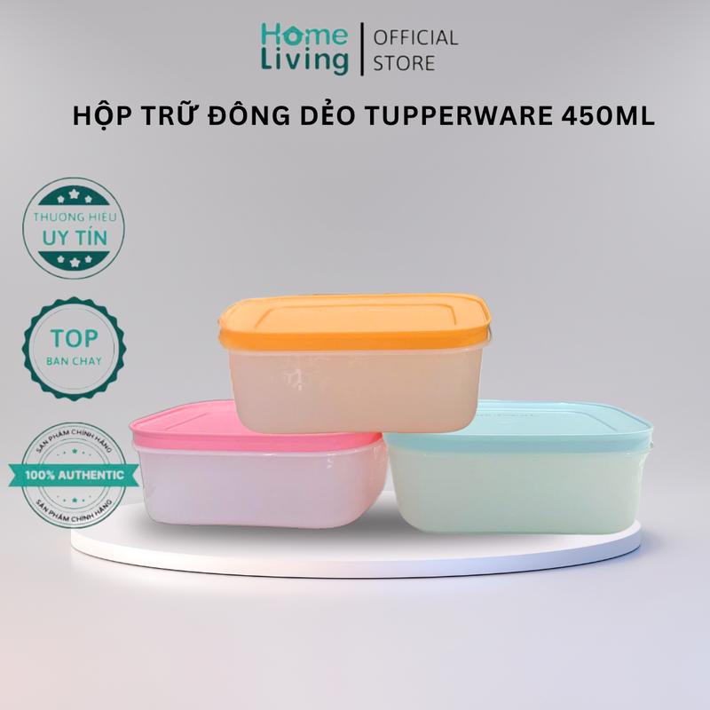 Hộp Trữ Đông Dẻo TUPPERWARE Hộp 450ml Màu Ngẫu Nhiên Lẻ Không Hộp Hộp Nhỏ Trữ Trái Cây