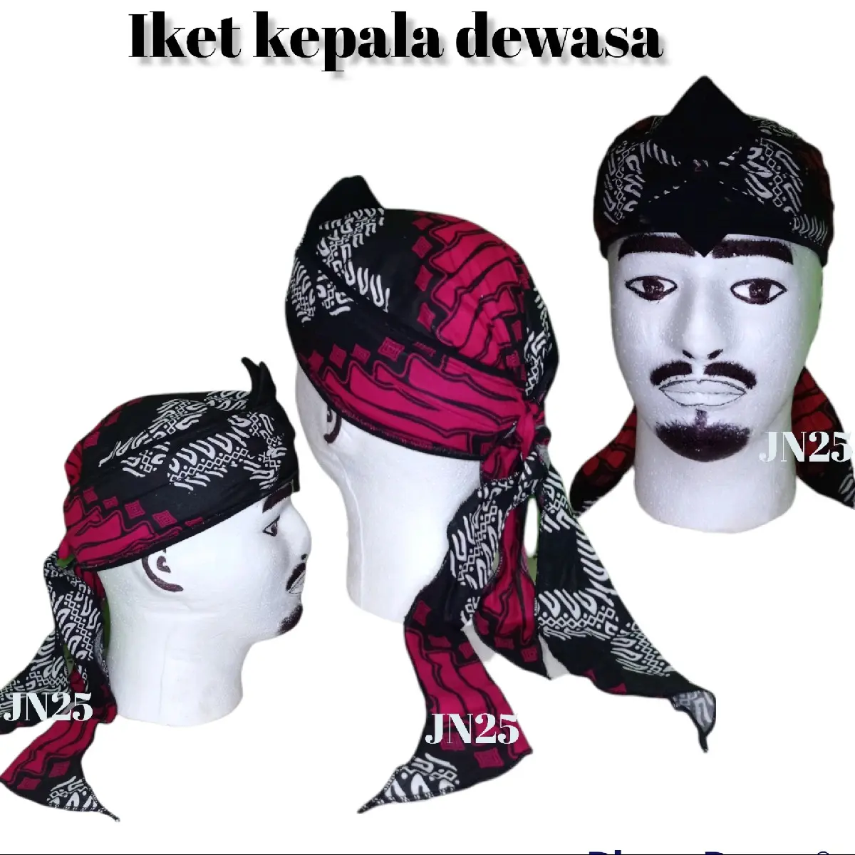 Blangkon jawa iket kepala songkok topi dewasa batik praktis modern batik pekalongan tradisional Topi Katun Muslim Kopiah Peci