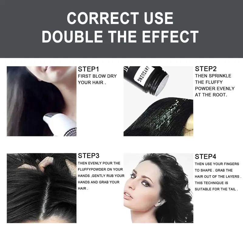 Hair Volumizing Powder, Light Control Hair Fluffy Powder, Hair Volume Powder, Hair Styling & Haircare Spray for Men & Women Hair Care 4