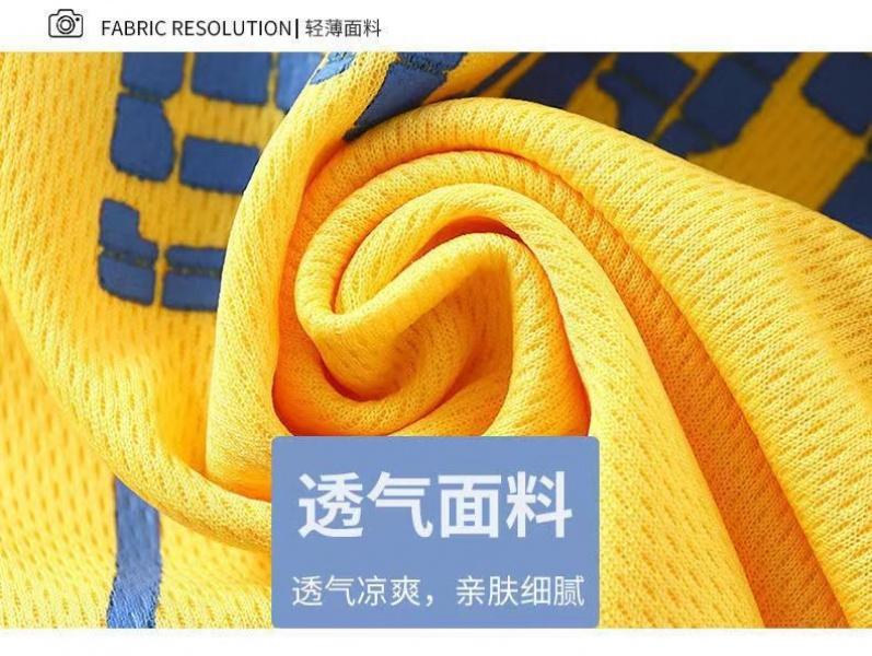 Product Introduction of Children's Short-Sleeved Suit Small Medium and Large Children's Sportswear Boys and Girls Casual Summer Clothes Boys Quick-Drying Clothes Baby Two-Piece Suit 15
