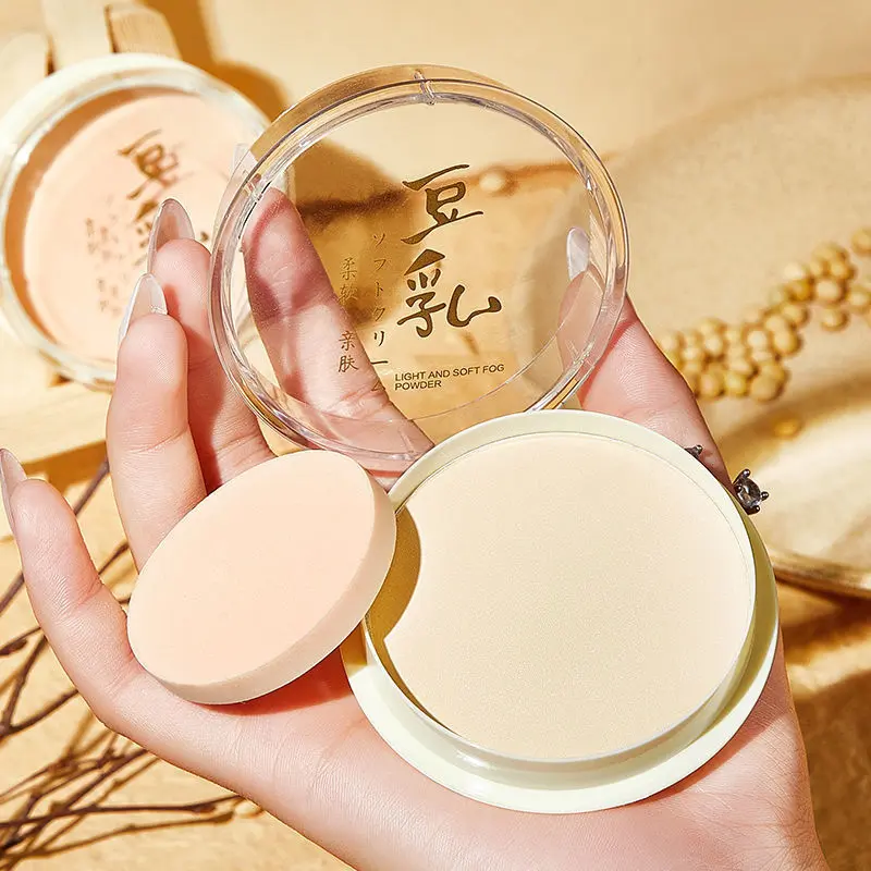 Phấn Phủ Nhật Bản, Phấn Sữa Đậu Nành, Không Thấm Nước, Lâu Trôi, Kiểm Soát Dầu Trắng, Lỗ Chân Lông Vô Hình Dưỡng Ẩm, Thích Hợp Cho Học Sinh, Trang Điểm, Tỷ Lệ Cống Thưởng 91%