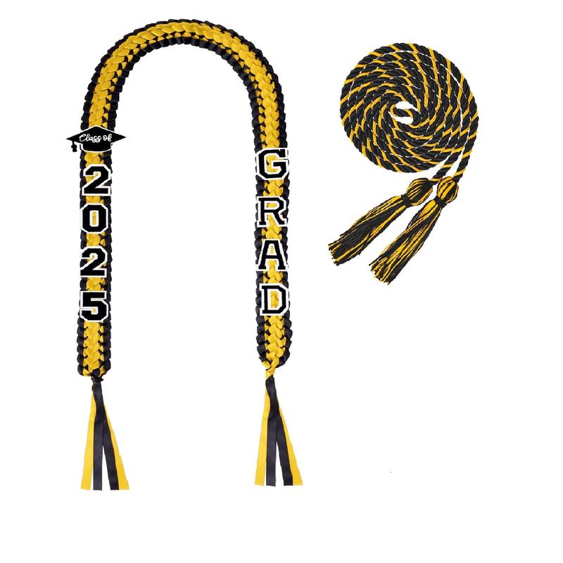 2 Leis Laurea Classe 2025 Con Spille Numeri 2025 - Collare Graduazione Blu Per Party E Cerimonia, Forniture Decorazioni