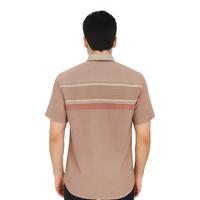 Gambar HIZZAGHI Baju Kemeja Pria Dewasa Lengan Pendek Slim Fit Katun Adem Kasual Motif Salur Modern Terbaru Kain Nyaman - S dari HIZZAGHI Kab. Garut 5 Tokopedia
