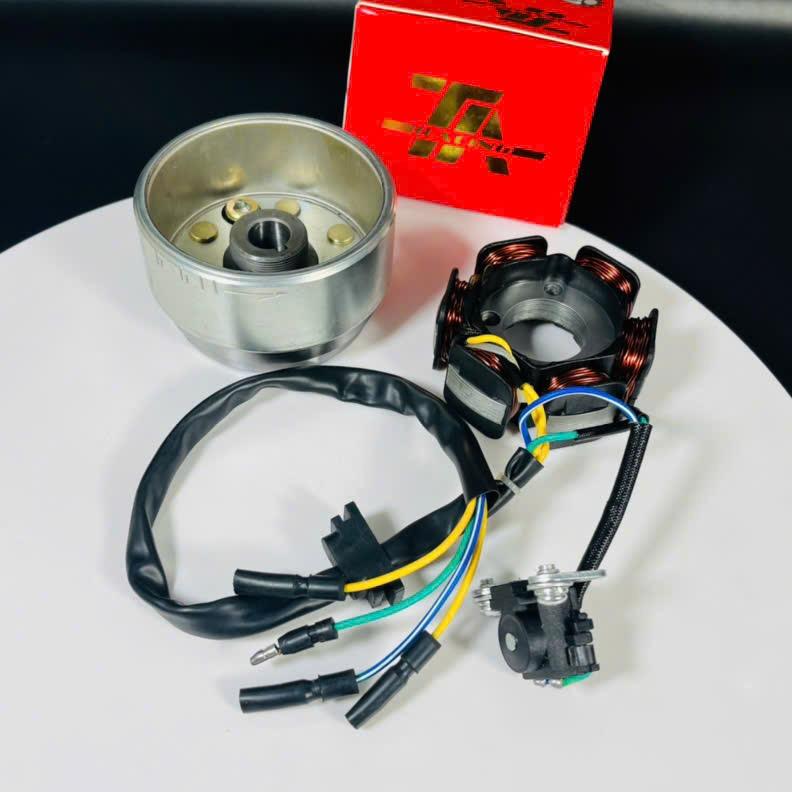 Bộ vô lăng lửa đấu TA racing cho xe Wave, Dream, Cub, 67 có đề phụ kiện