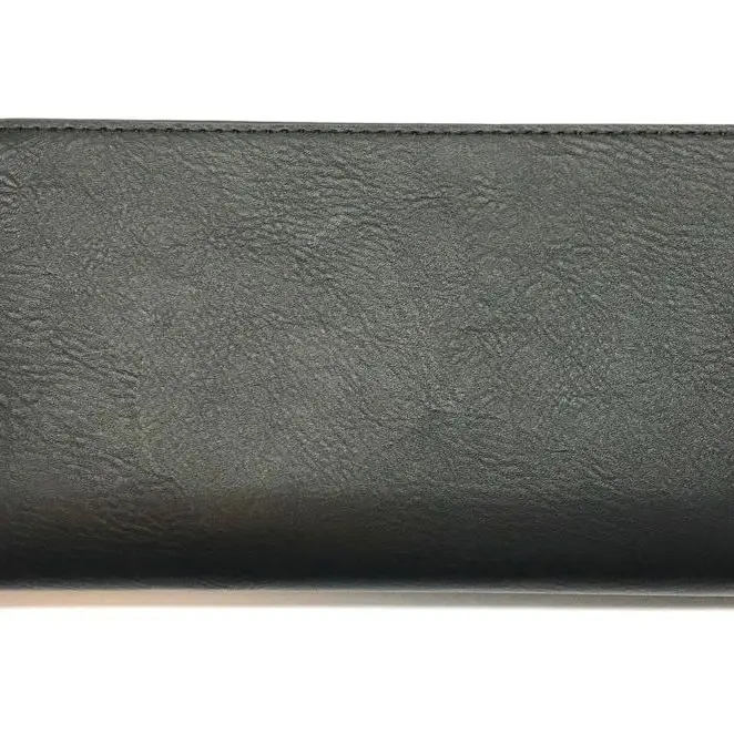 Dompet Panjang Bahan PU Leather Dompet Panjang Simple dan Polos Dompet Pria dan Wanita Dewasa Hitam Kartu Kulit Uang 4