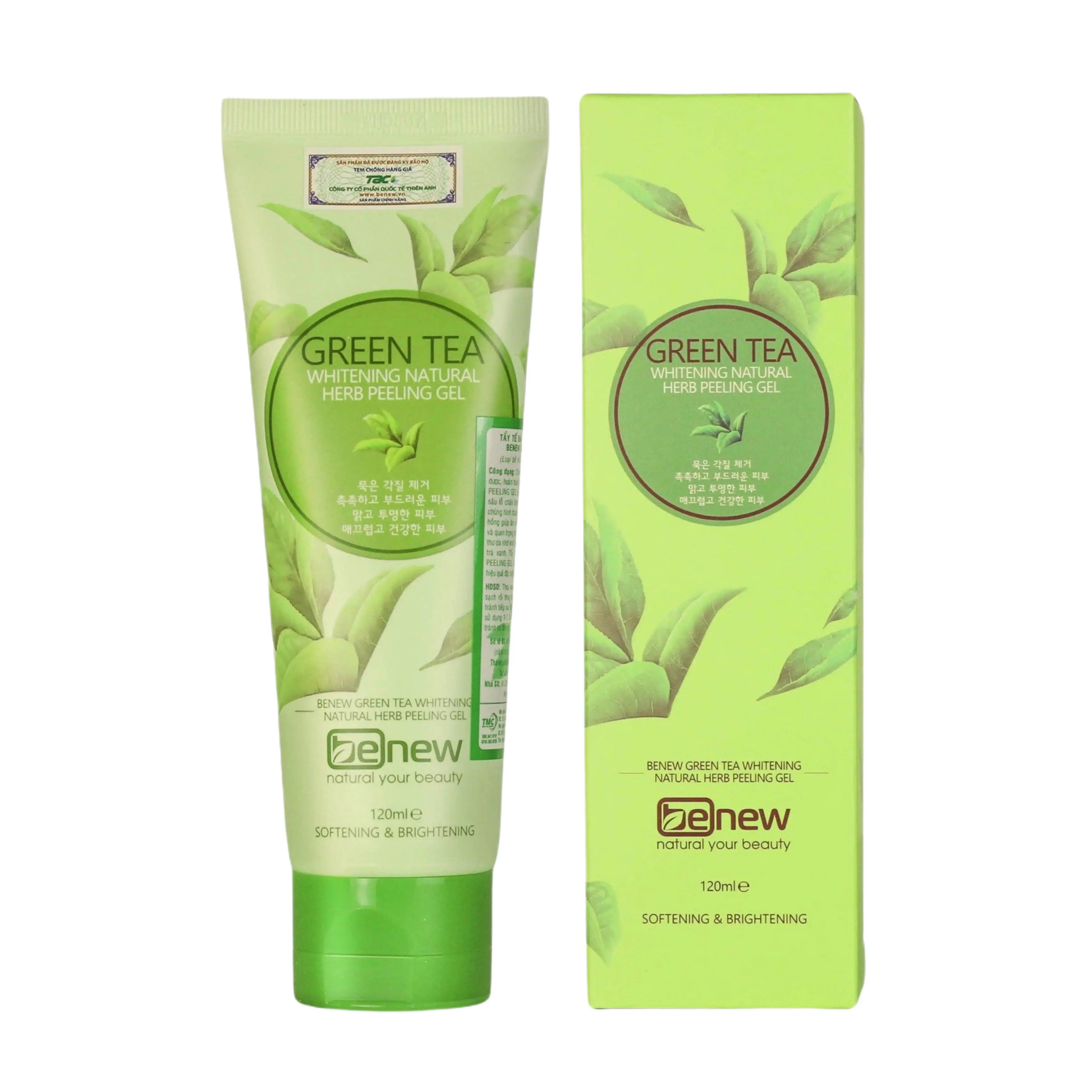 Tẩy tế bào chết trà xanh Benew Green Tea Peeling Gel 120ml Skincare Peel Da