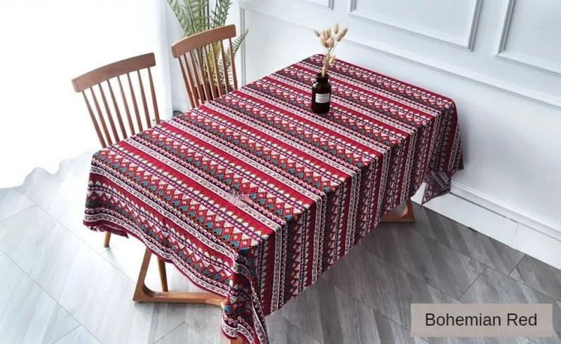 Product Introduction of Printed Bohemian Ethnic Fabric Cotton Linen By Meters for Dress Skirt Tablecloth Diy Sewing Vintage Cloth Breathable Soft Flower 22