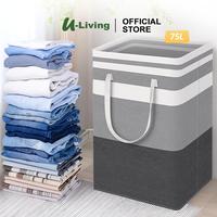 Gambar U-Living Keranjang Baju Kotor Laundry Bag Tempat Penyimpanan Cucian Dapat Dilipat STB013 - Keranjang Baju dari U-Living Official Store Kota Bekasi 1 Tokopedia