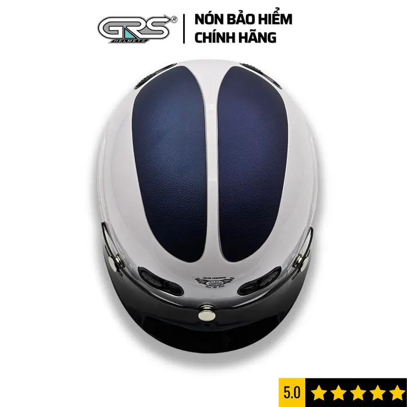 Mũ bảo hiểm nửa đầu GRS HELMETS A102, nón bảo hiểm có lưỡi trai, thiết kế an toàn, thoáng mát, gọn nhẹ phù hợp cho cả nam và nữ size 55- 58 cm 4