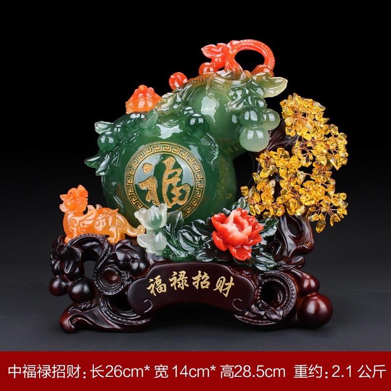 Tượng Hồ Lô-Cây Kim Tiền Tài Lộc-Hoa Mẫu Đơn-Tỳ Hưu-Thiềm Thừ Phong Thuỷ Rước Tài Lộc Decor Phòng Trang Trí Nhà 5