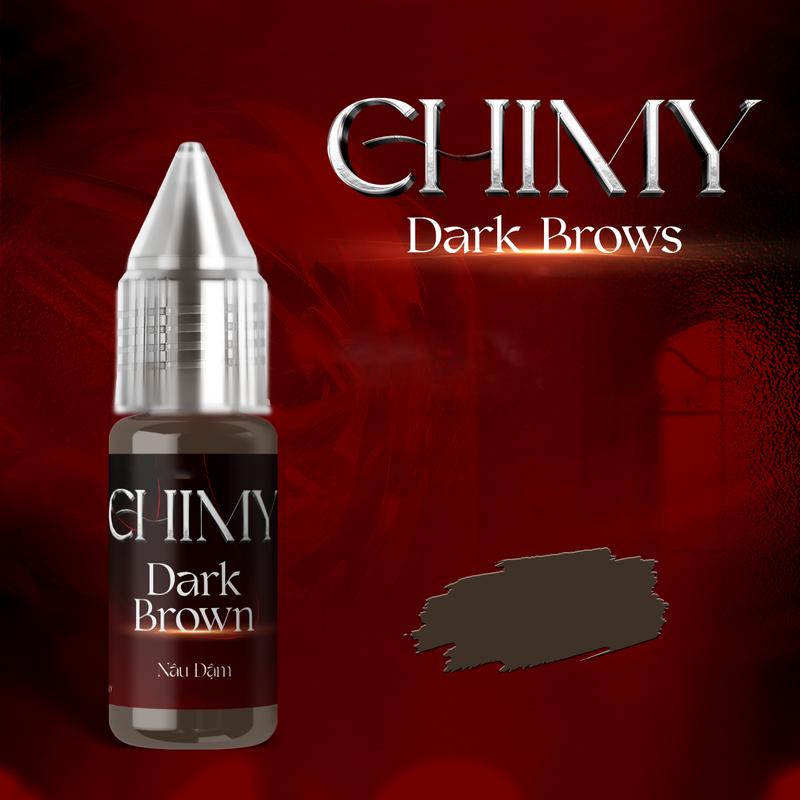  Chimy mực viết bút máy học sinh màu nâu đậm - chai 7ml 12ml 