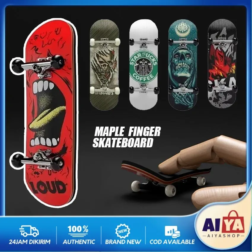 Profesional Mainan Skateboard Jari Skateboard Mini Kayu Fingerboard Mini Skate Board Finger Board Finger Toys