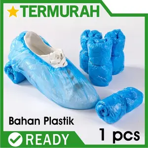 Cover shoes plastik sarung sepatu disposable APD shoe cover pelindung