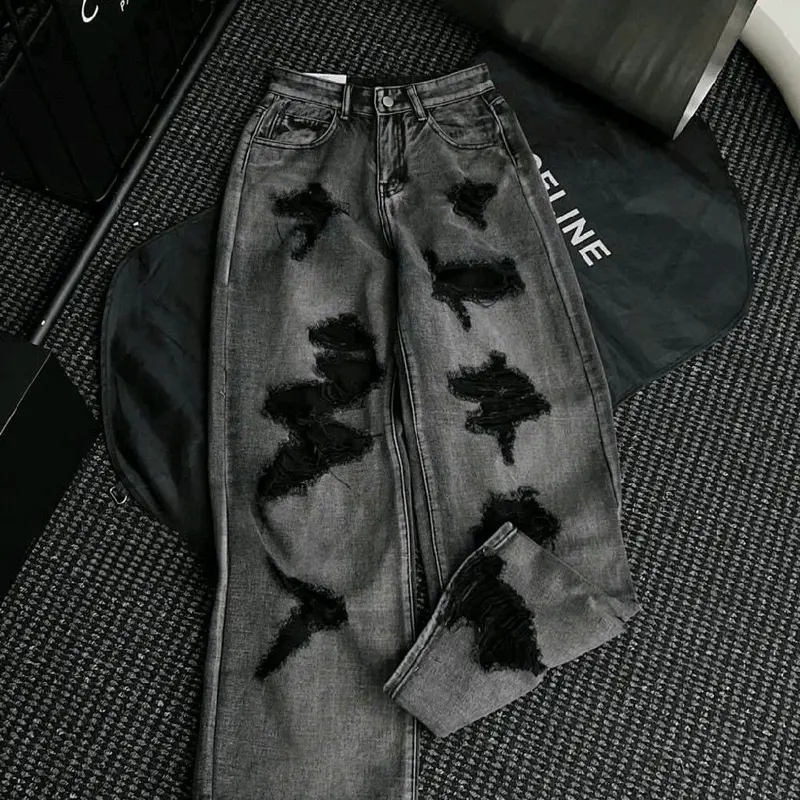 ️ QUẦN BAGGY SUÔNG RÁCH  - HÀNG VNXK 2
