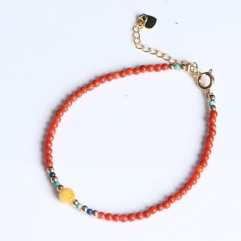 Product Introduction of Factory Direct Supply Natural Stone Niche Bracelet Female Autumn and Winter New Popular Internet Celebrity Fashionable Temperamental All-Match High Sense 5