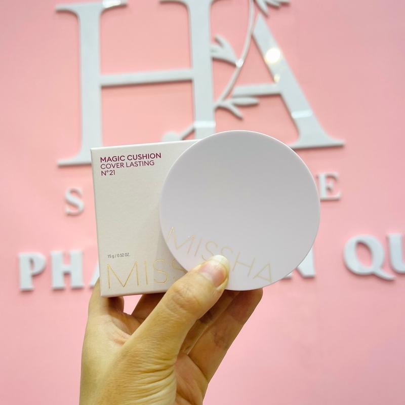 Phấn Nước Missha M Magic Cushion Cosmetic Mỹ Phẩm Trang Điểm Kiểm Soát Dầu Màu Hồng Nữ