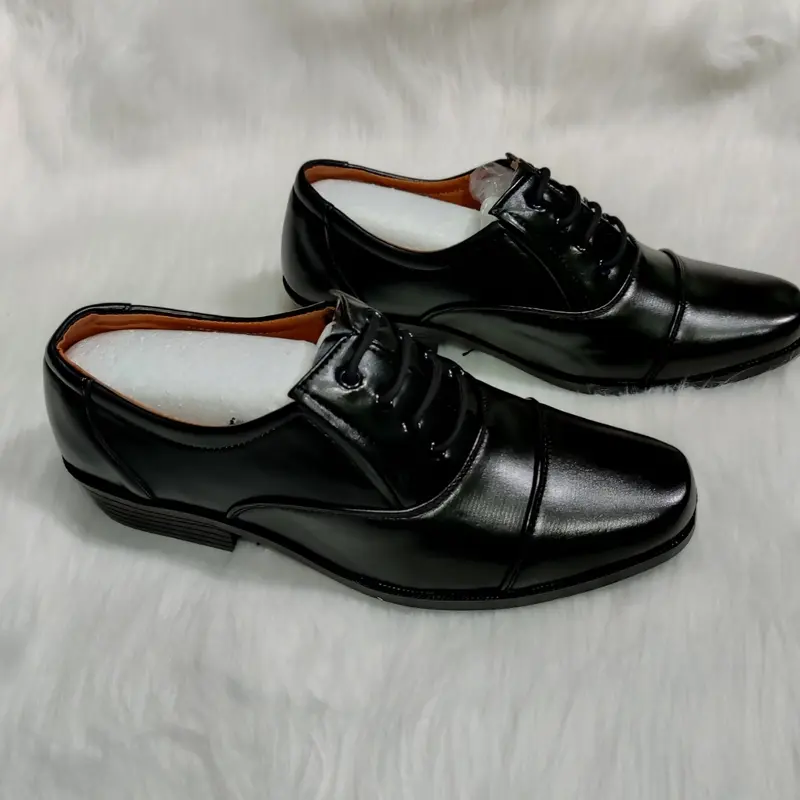 Giày tây đen nam SQ  phong cách lịch lãm đế khâu chắc chắn ( size 38 - 44 Hàng Hộp) Shoes già ytâynam 3