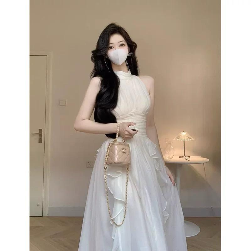 Product Introduction of ĐẦM MAXI VOAN TRẮNG ĐI BIỂN, ĐẦM ĐI CHƠI, ĐI DU LỊCH SANG CHẢNH 21