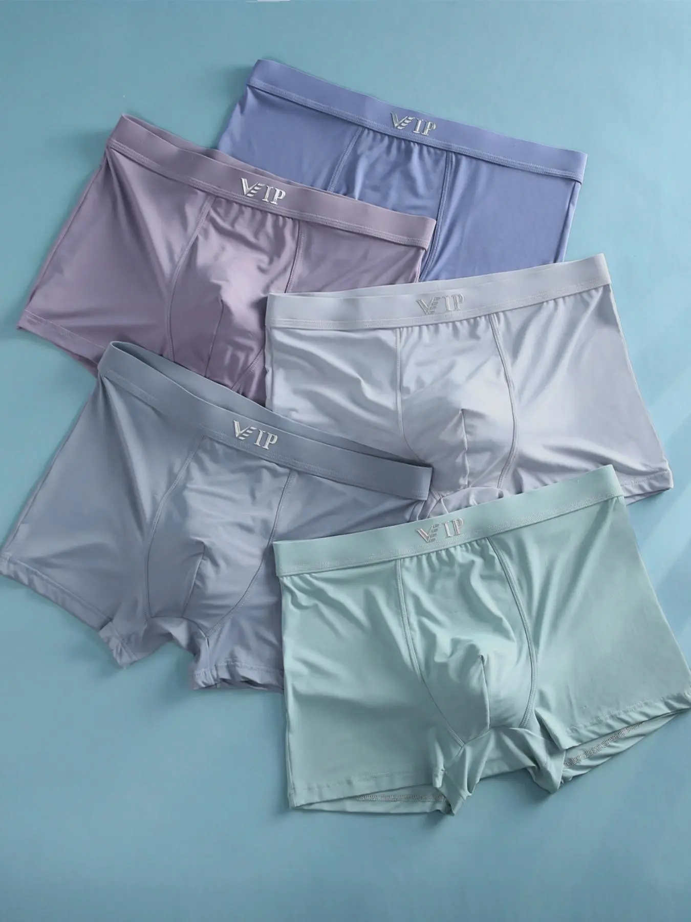 Men's Stylish "vip" Letter Print Breathable Boxer Briefs, Teenage Bundle Box, Casual Panties, Men's Smooth Underwear, Summer Clothes, Men's Clothes, Comfort Boxers, Posh Men's Clothes, Men's Underwear, Boxer Shorts