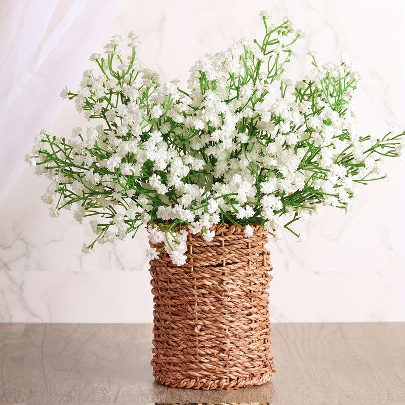 Baby's Breath Artificial Flower without Vase, 10/20pcs Faux Flower Bouquet, Decorative Flowers for Home Party Wedding Anniversary Festival 5