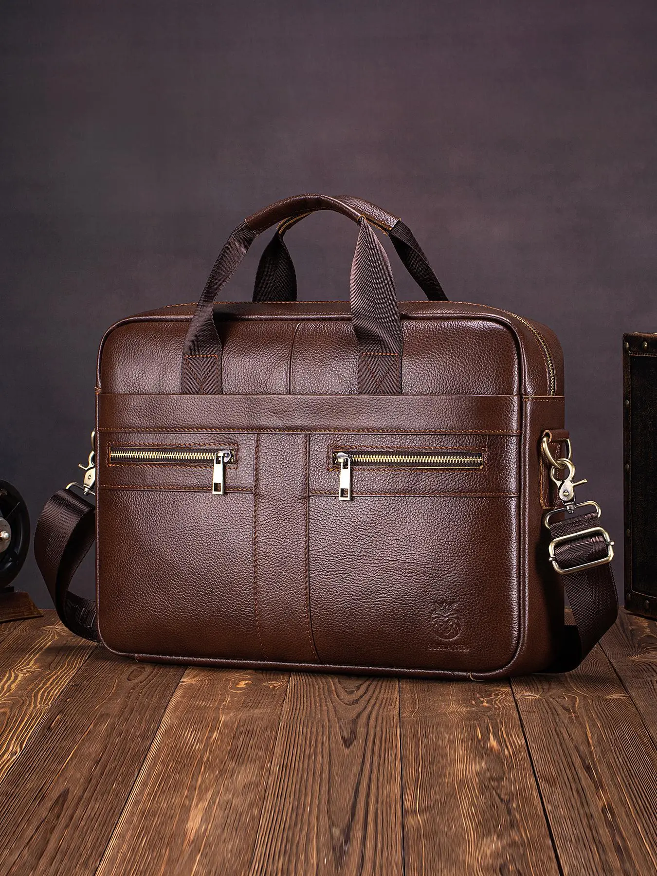 Men's Business Computer Bag, Large Capacity Briefcase for Men, Casual Trendy Versatile High-quality Daily Commuting Bag, Fashionable Shopping Bag