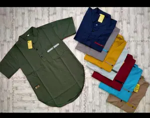 Baju Muslim kemeja koko kurta anak laki-laki umur 2 - 16 tahun Katun Nyaman