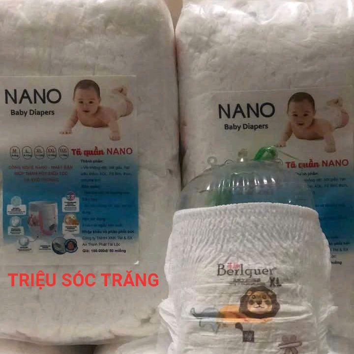 [HCM] 100 miếng bỉm quần NANO (Fom Bo) chống tràn hiệu quả bỉm dán Cho Bé tổng cộng 2 túi