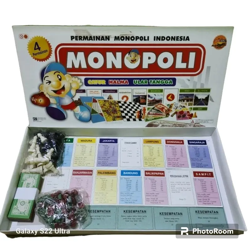 Mainan Monopil Jumbo 4in1 dan Monopoli 5in1
