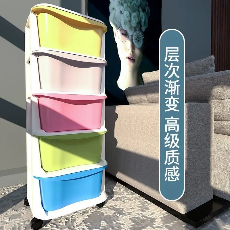 tủ nhựa ngăn kéo đa sắc 5 tầng, tủ nhựa đựng quần áo có bánh xe nhựa cao cấp kệ giường bàn 2