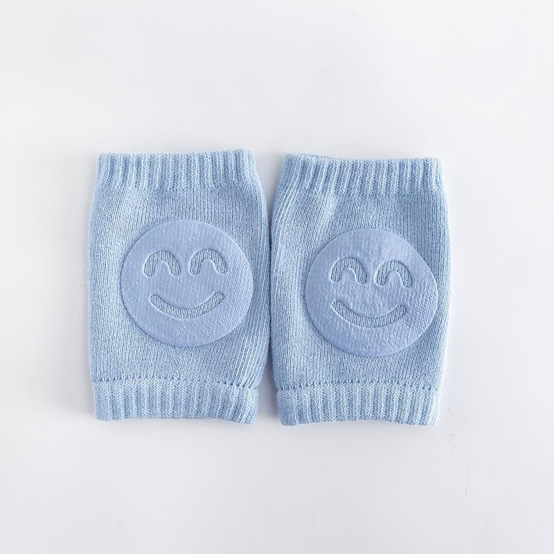 2pcs Learning to Crawl Knee Pads, Smile Patterned Knee Pads, Elastic Non-slip Knee Protector, Elbow Pads 3