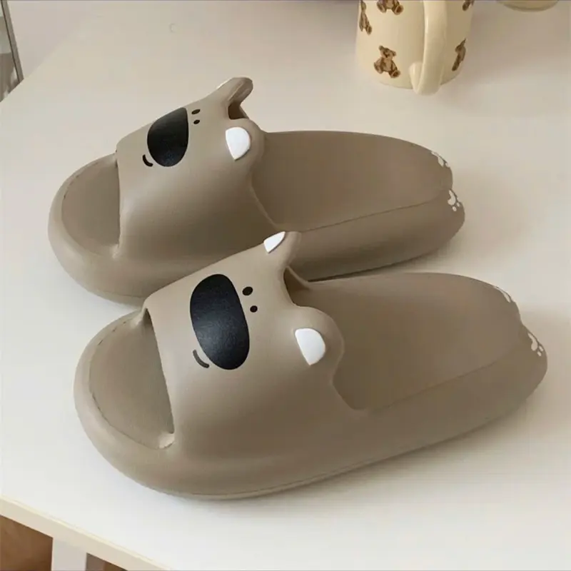(Chọn chuẩn size ) Dép heo hồng  cappy cún xám mèo trắng voi xanh XXT siêu cute mềm êm nhẹ đế cao 4-5 cm QUAI NGANG HEO HỒNG 5
