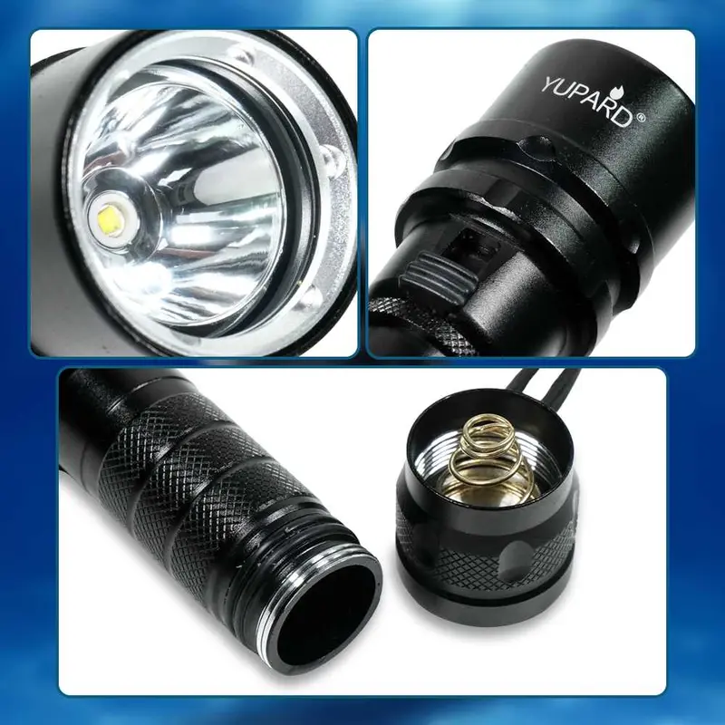 YUPARD Senter LED Diving Flashlight Waterproof L2 1200 Lumens - G300 1