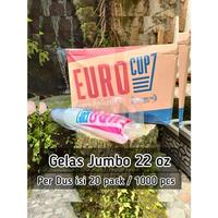 Gambar Gelas plastik jumbo 22 oz tutup datar / cembung - Merk Top Cup, tutup datar dari Anugrah Plastik_NEW Kota Surabaya 1 Tokopedia