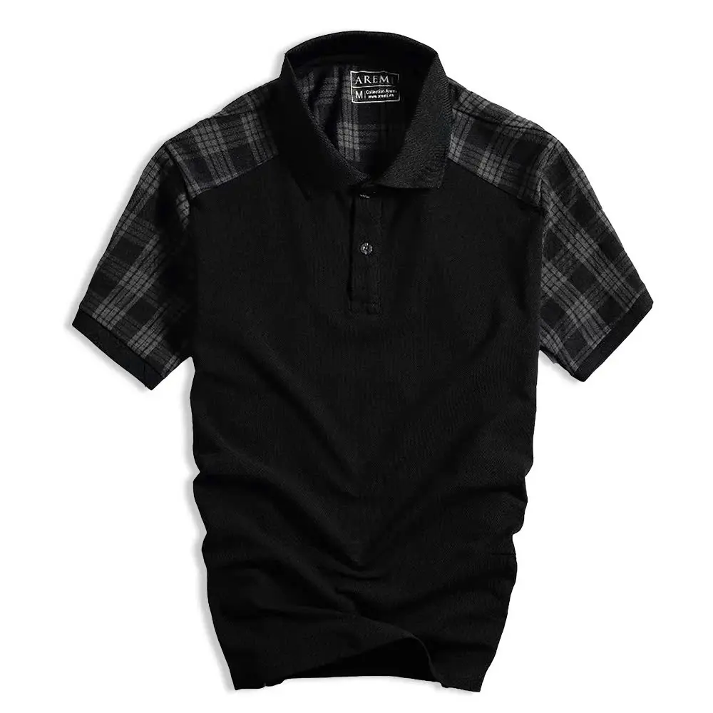 Áo polo nam tay ngắn AREMI cổ trụ chất liệu cotton cá sấu co giản 4 chiều phối vai tinh tế APL0038