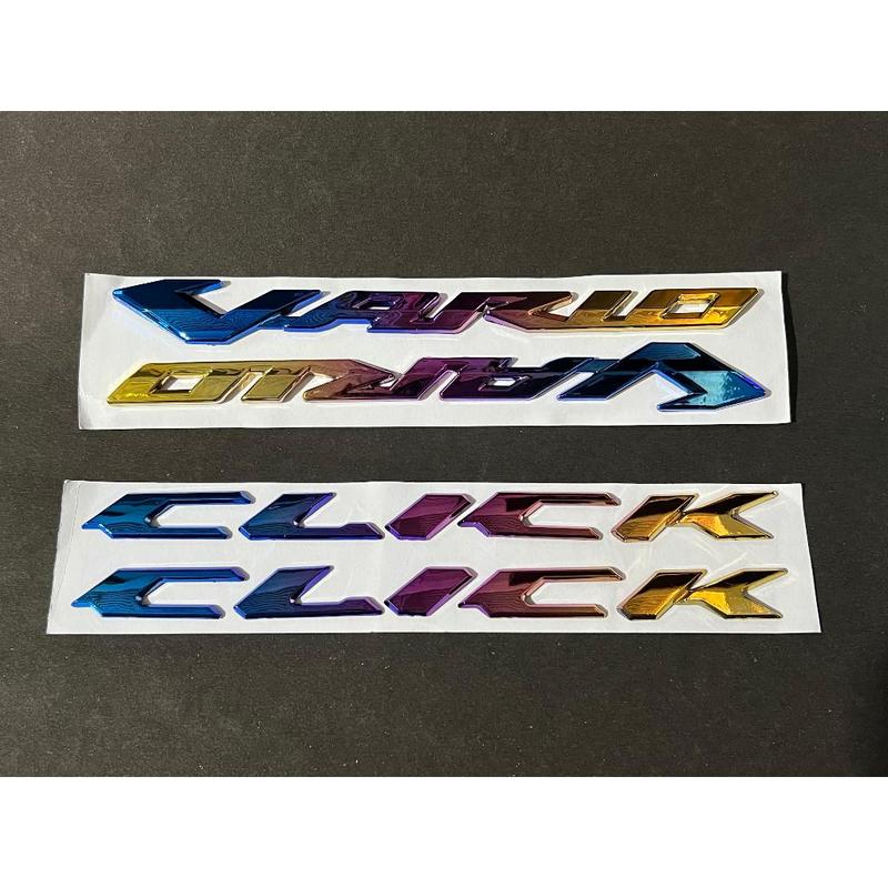 Emblem Vario Click Beat Scoopy  Rainbow Bahan Plastik Keras Tebal warna warni harga 2 pcs 3