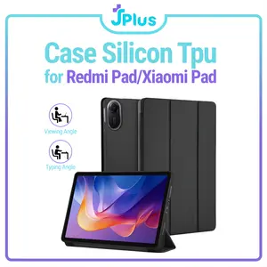 Soft TPU Case Compatible for Redmi Pad SE 11/Pad 2 10.61 Poco Pad 12.1" Mipad 5/5Pro 6/6Pro/7/7Pro 8/8Pro Redmi Pad Pro Smart Tablet Cover Auto Lock