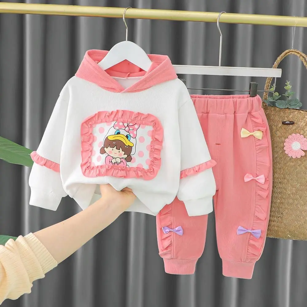 Setelan Hoodie Anak perempuan Umur 1-6 Tahun