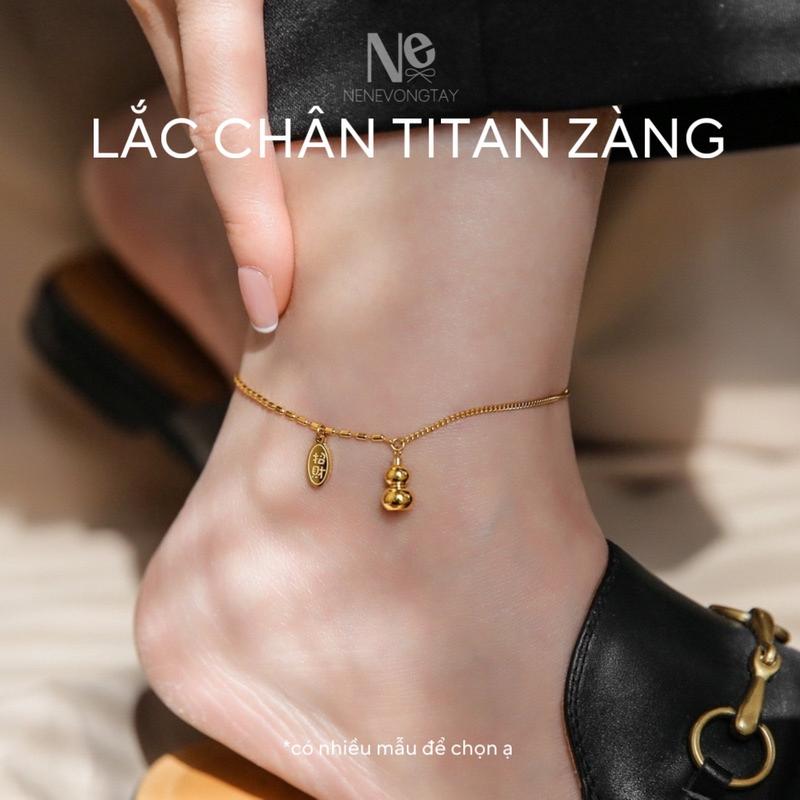 Lắc chân titan màu zàngkim đẹp - BTS lắc chân nene 2025 - dành cho nữ